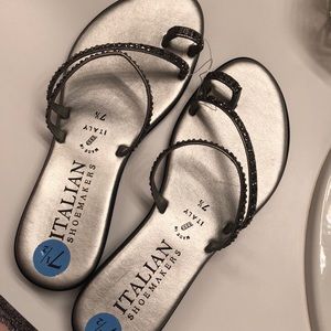 Fancy flip flops size 7 - New